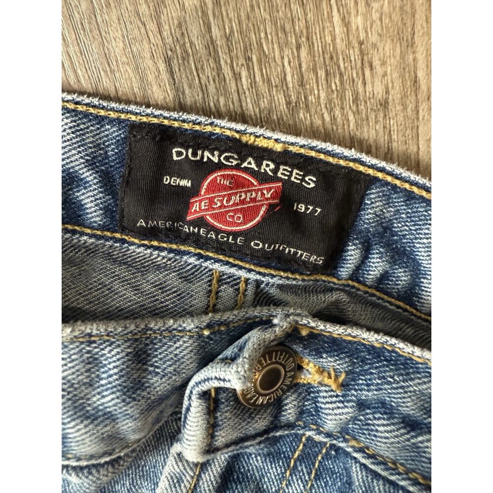 Vintage American Eagle Dungarees Size 6 Reg Made in USA Y2K 90s - Picture 10 of 12